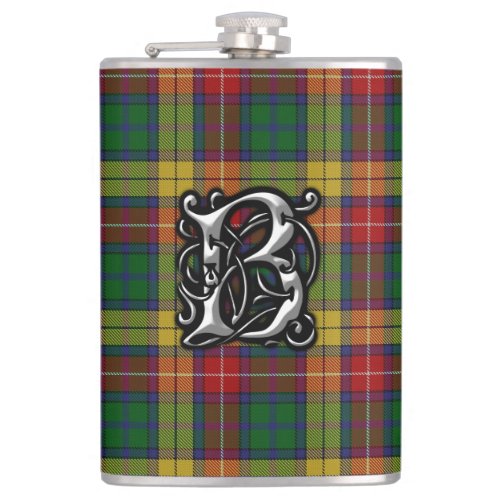 Clan Buchanan Tartan Old Scotland Flask