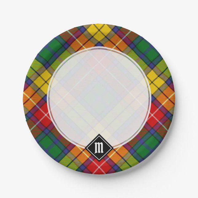 Clan Buchanan Tartan Paper Plates (Front)