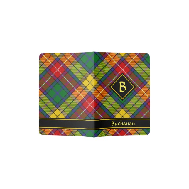 Clan Buchanan Tartan Passport Holder (Opened)
