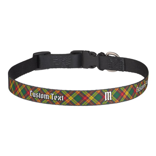 Clan Buchanan Tartan Pet Collar (Front)
