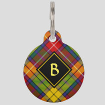 Clan Buchanan Tartan Pet ID Tag