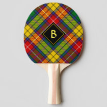 Clan Buchanan Tartan Ping Pong Paddle