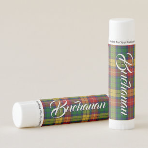 Clan Buchanan Tartan Plaid Lip Balm