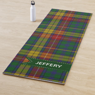 Clan Buchanan Tartan Plaid Yoga Mat