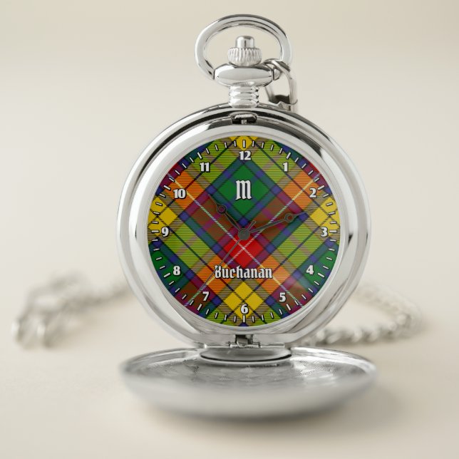 Clan Buchanan Tartan Pocket Watch (Inside)