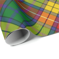 Clan Buchanan Tartan Rotated Wrapping Paper