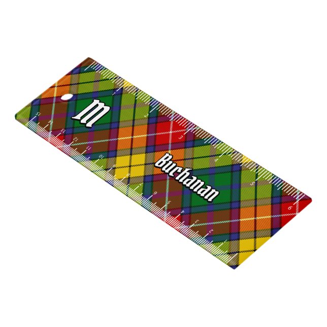 Clan Buchanan Tartan Ruler (Angled)