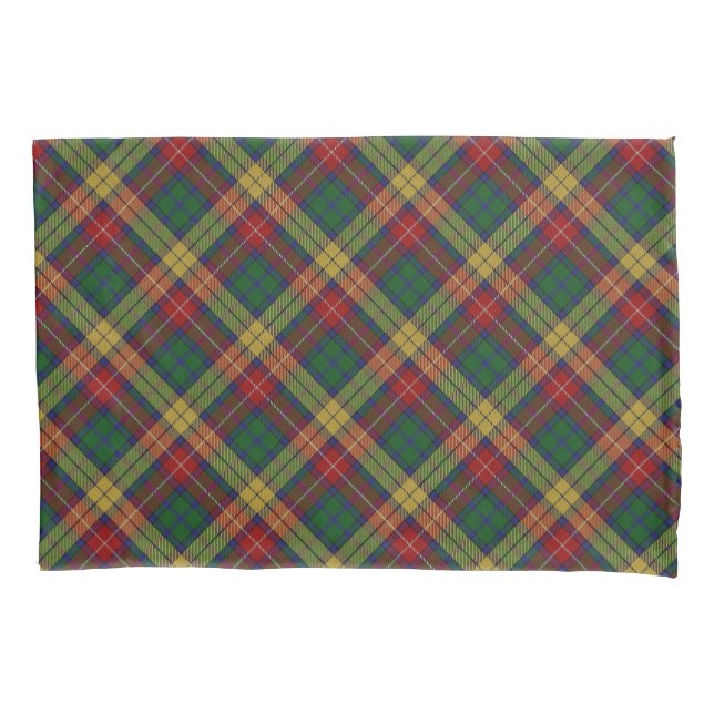 Clan Buchanan Tartan Scottish Celebration Pillow Case (Front)