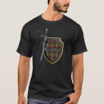 Clan Buchanan Tartan Scottish Shield &amp; Sword T-Shirt