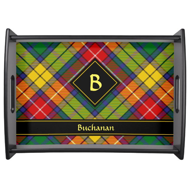 Clan Buchanan Tartan Serving Tray (Front)