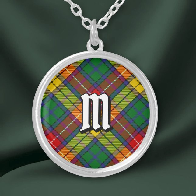 Clan Buchanan Tartan Silver Plated Necklace (Creator Uploaded)