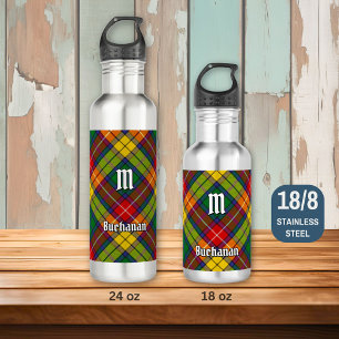 Clan Buchanan Tartan Stainless Steel Water Bottle