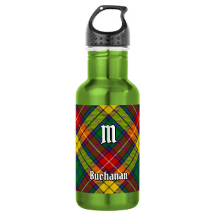 Clan Buchanan Tartan Stainless Steel Water Bottle