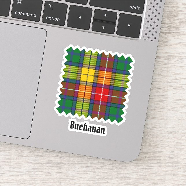 Clan Buchanan Tartan Sticker (Detail)