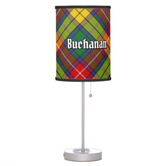 Clan Buchanan Tartan Table Lamp (Left)