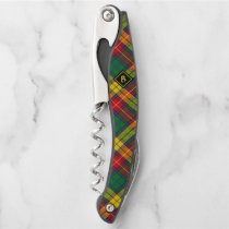 Clan Buchanan Tartan Waiter's Corkscrew