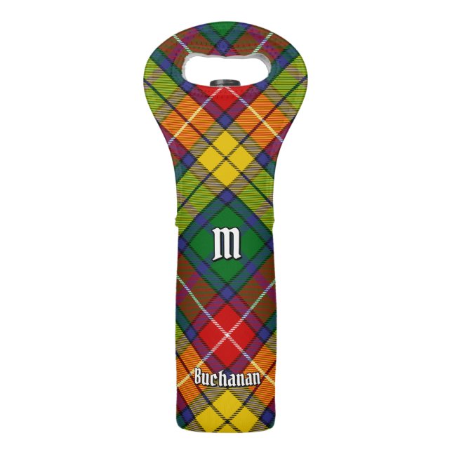 Clan Buchanan Tartan Wine Bag (Front)