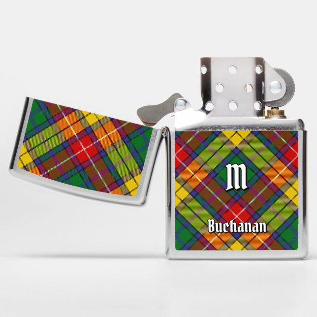 Clan Buchanan Tartan Zippo Lighter (Opened)
