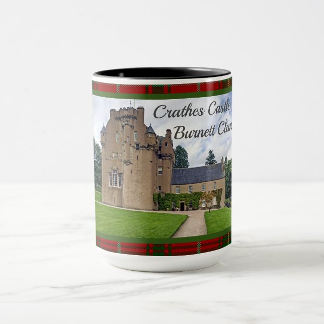 Clan Burnett Crathes Castle Tartan Photo Mug (Center)