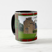 Clan Burnett Crathes Castle Tartan Photo Mug (Front Left)