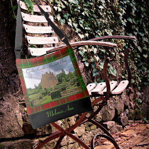 Clan Burnett Crathes Castle Tartan Your Name Photo Crossbody Bag