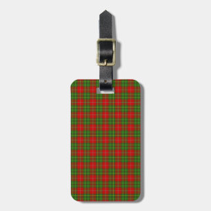 Clan Burnett Tartan Luggage Tag