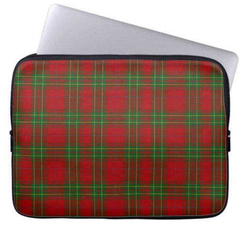 Clan Burnett Tartan Plaid Laptop Cover