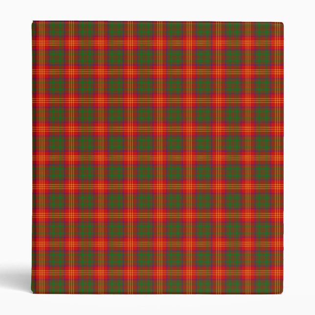 Clan Burns Tartan Binder (Front)