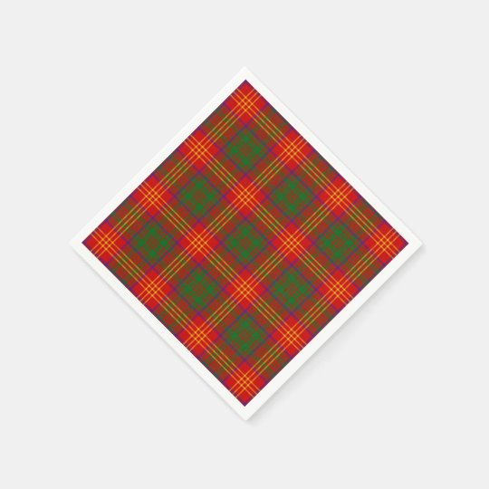 Clan Burns Tartan Plaid Paper Napkin | Zazzle.com