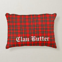Clan Butter Tartan and Custom Text