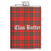 Clan Butter Tartan and Custom Text