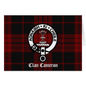 Clan Cameron Crest & Tartan (Front Horizontal)
