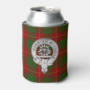 Clan Cameron Crest & Tartan Can Cooler