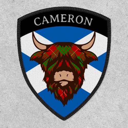 Clan Cameron EDIT Tartan Coo Patch