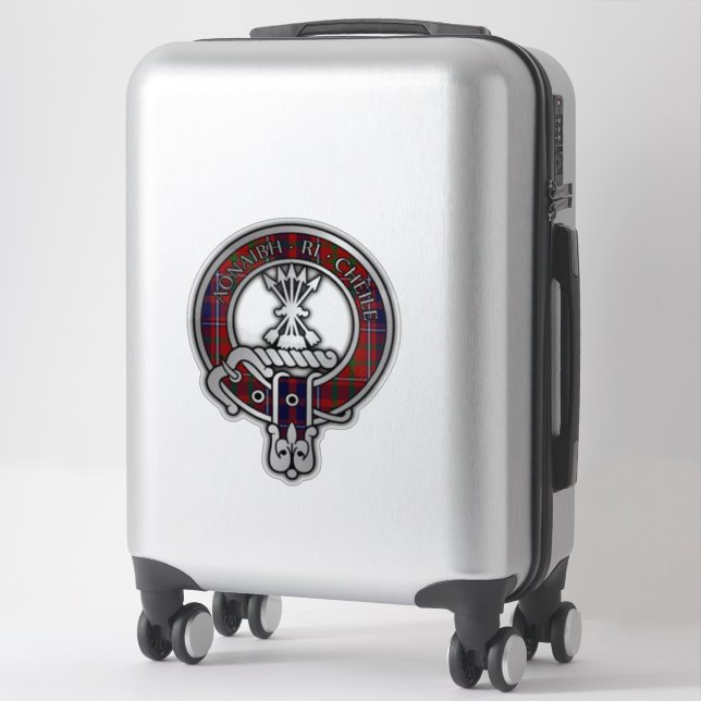 Clan Cameron Lochiel Tartan Crest Sticker (Suitcase)
