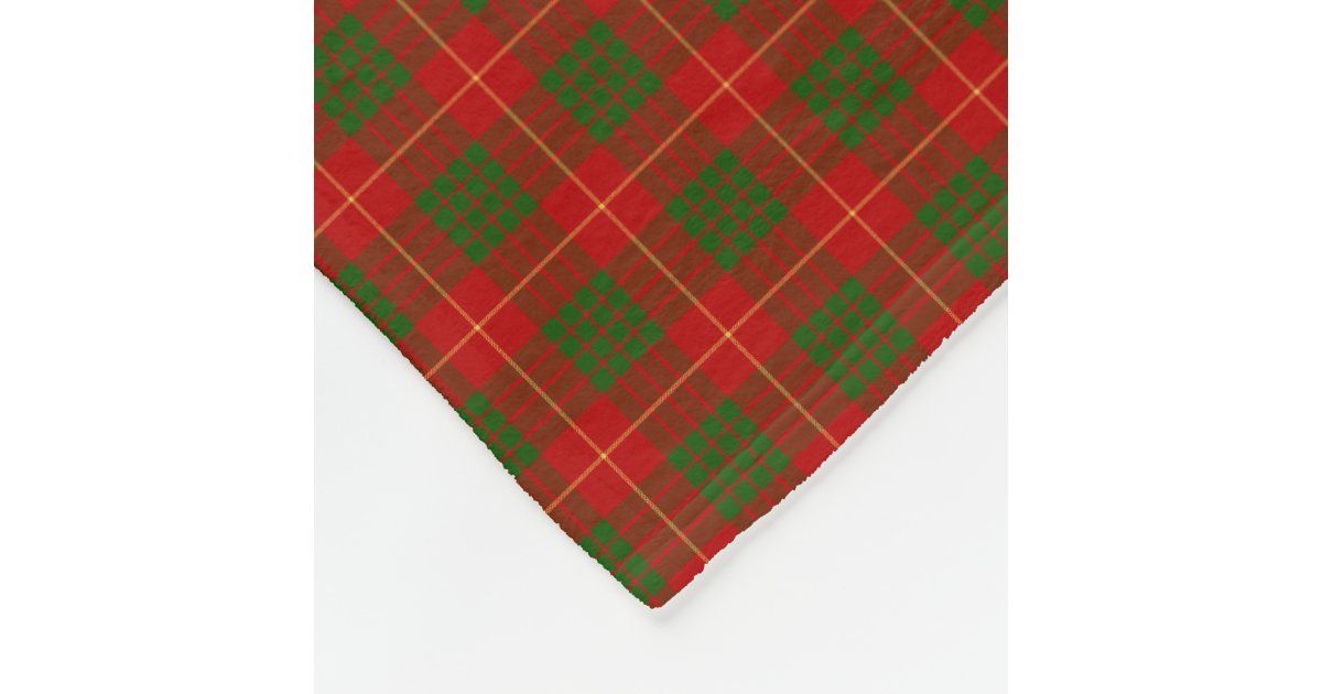 Cameron Modern Tartan Gold Courage Symbol Blanket
