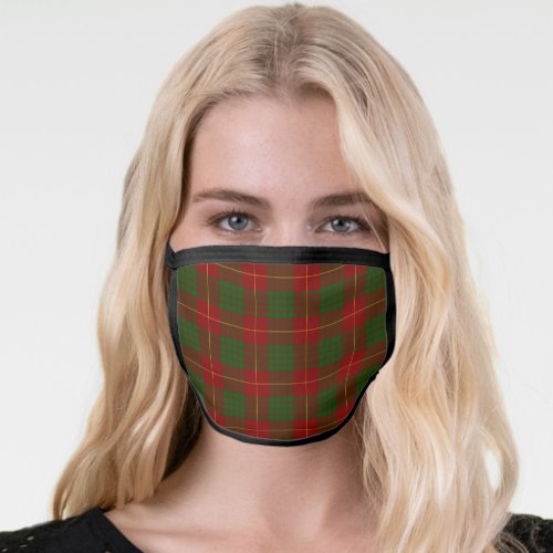 Clan Cameron Tartan Plaid Face Mask