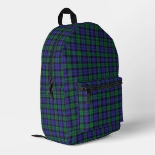 Clan Campbell Black Watch Scottish Tartan Printed Backpack