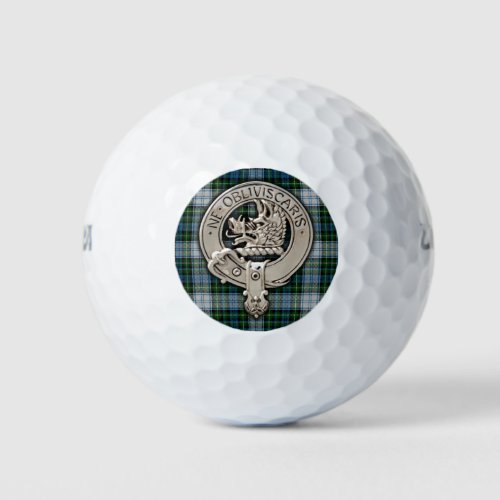 Clan Campbell Crest  Dress Tartan Golf Balls