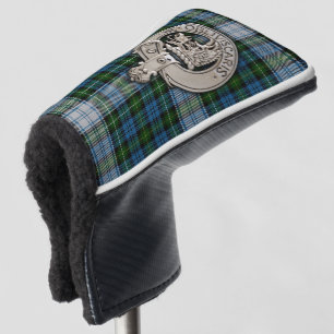 Clan Campbell Crest & Dress Tartan Golf Head Cover