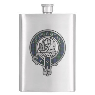 Clan Campbell Crest & Tartan Flask