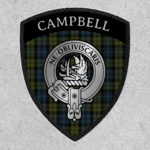 Clan Campbell Crest & Tartan Shield Patch
