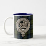 Clan Campbell Crest &amp; Tartan Two-Tone Coffee Mug