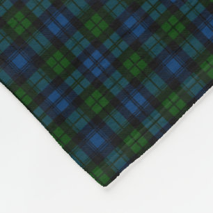 Clan Campbell Military Tartan Fleece Blanket