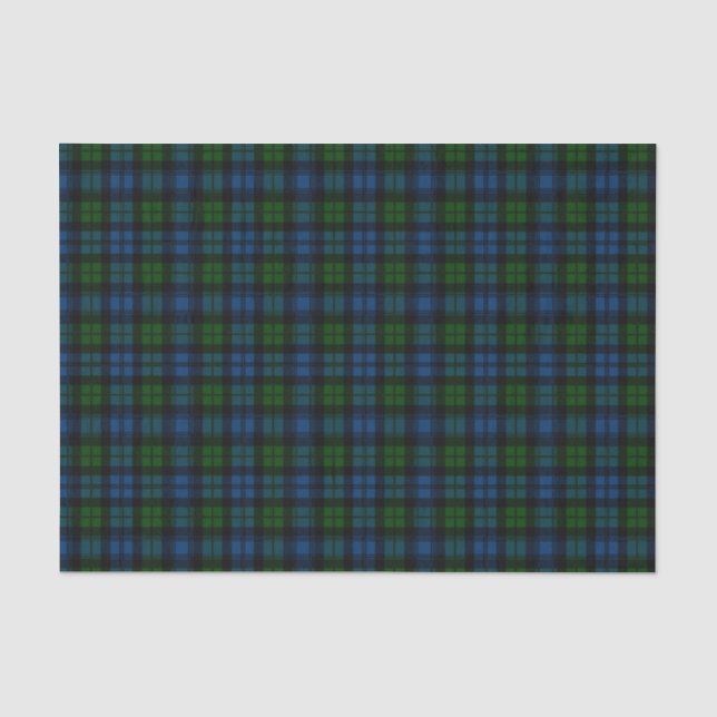 Clan Campbell Military Tartan Tissue Paper (Front)