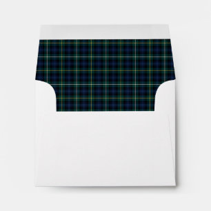 Clan Campbell of Argyll Tartan Navy Blue Plaid Envelope