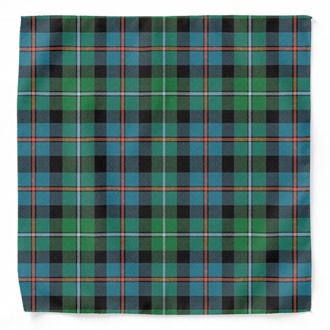 Clan Campbell of Cawdor Tartan Scottish Plaid Bandana (Front)