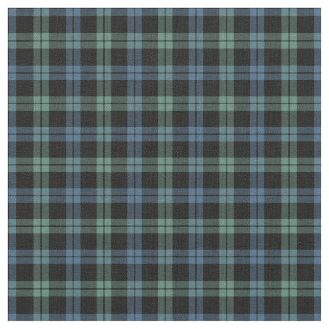 Clan Campbell of Loch Awe Ancient Tartan Fabric (Close Up)