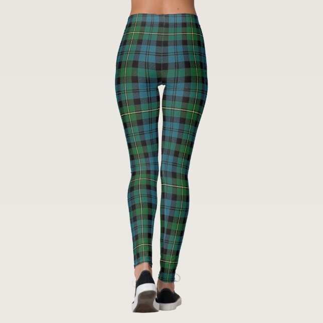 Clan Campbell of Loudoun Scottish Tartan Leggings (Back)