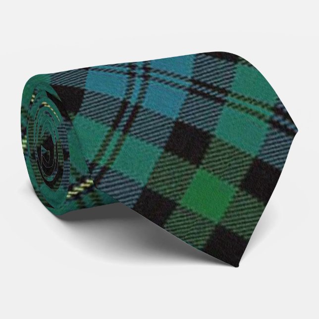 Clan Campbell of Loudoun Scottish Tartan Neck Tie (Rolled)